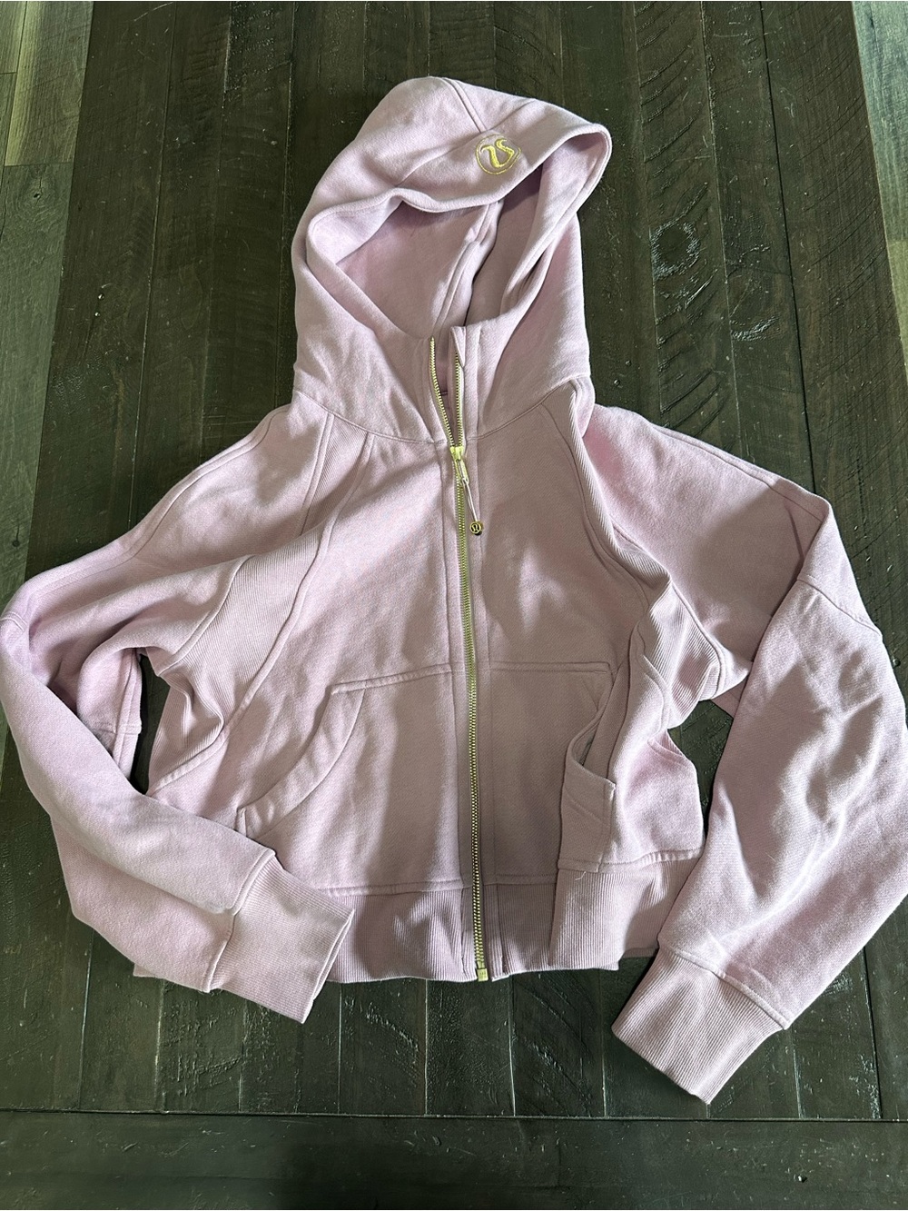 Lululemon Scuba full zip Rose Blush/Gold